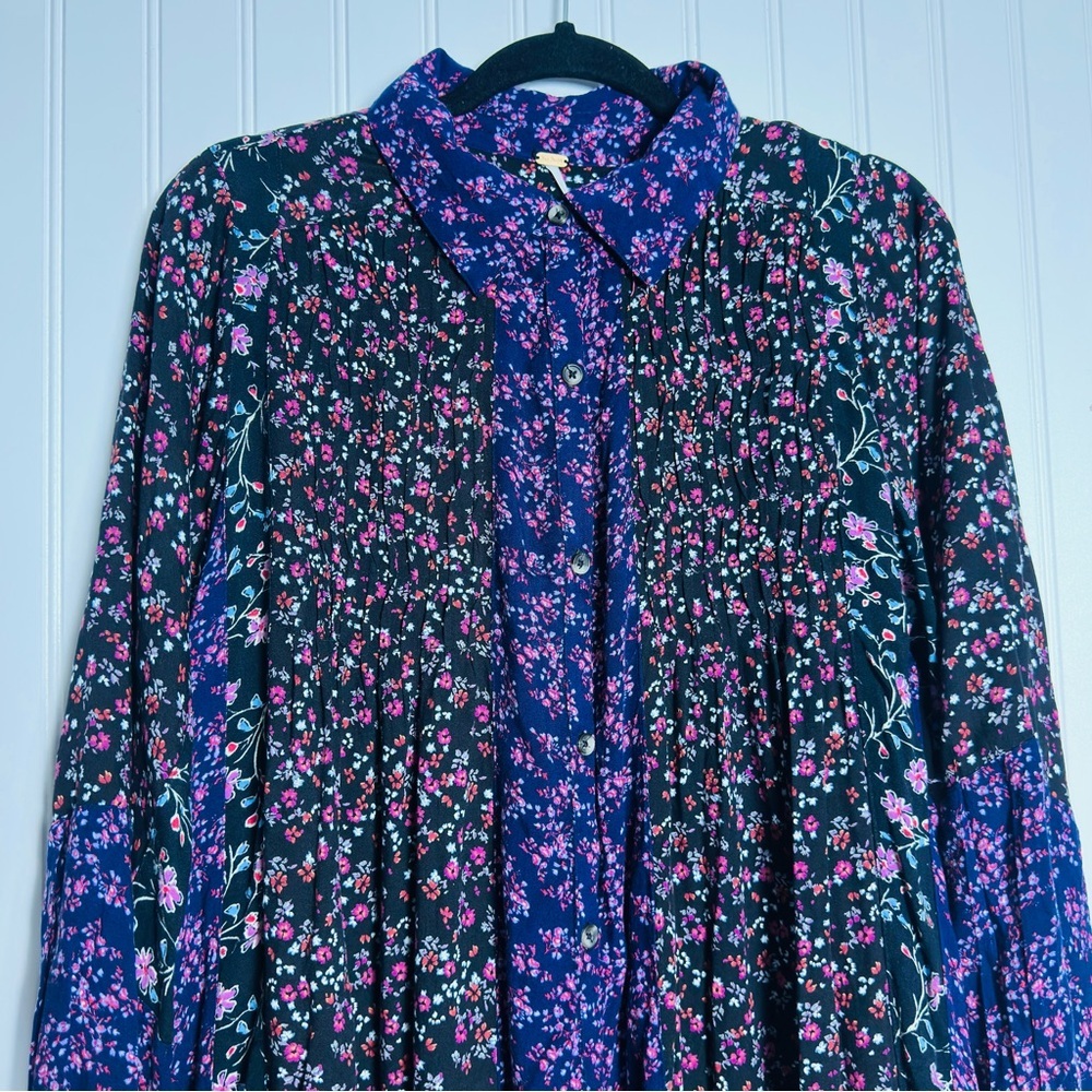 Free People Lost In You Tunic Top or Dress Size Small Oversized Bohemian Tunic - Picture 5 of 12